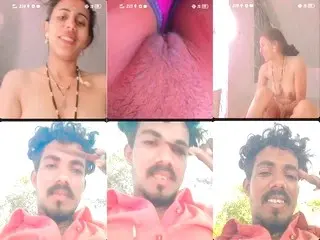 Naughty Desi Bhabhi Leaks Hairy Pussy and Wet Ass on Secret Video Call